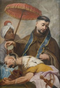 Baptism of a Barbarian Prince by Saint Francis by Unbekannt Unbekannt